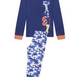 Male Kids Camouflage Thermal 2 In 1 PJ Set