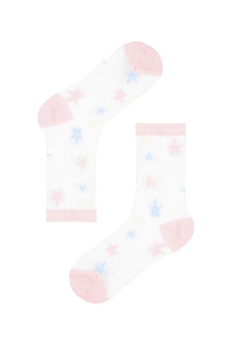 Girl Transparent Star Socks