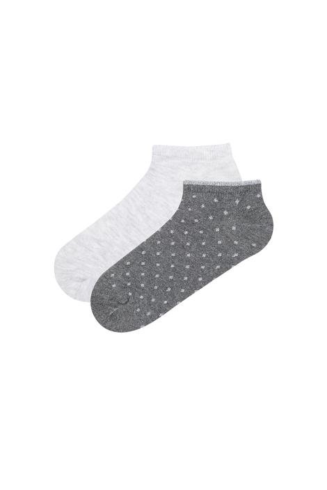 Shiny Dots 2 in 1 Liner Socks
