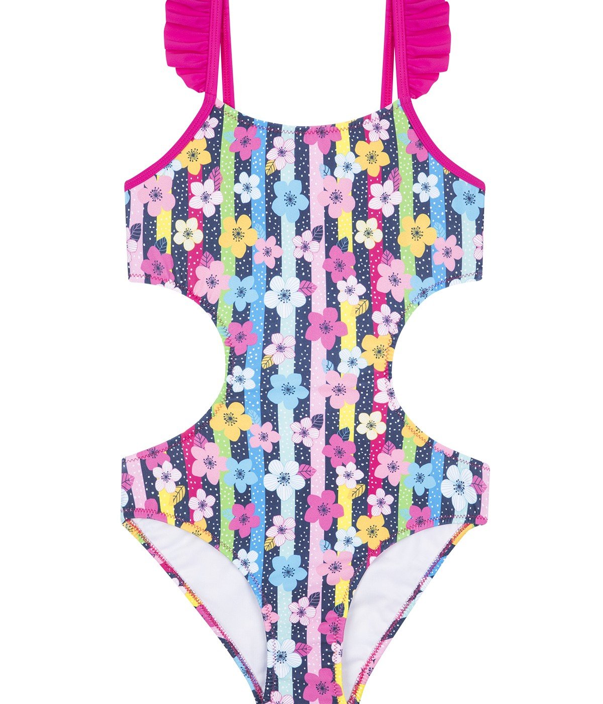 Girls Flower Suitkini