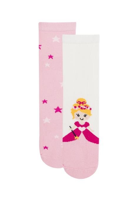 Girls Prenses 2 in 1 Socks