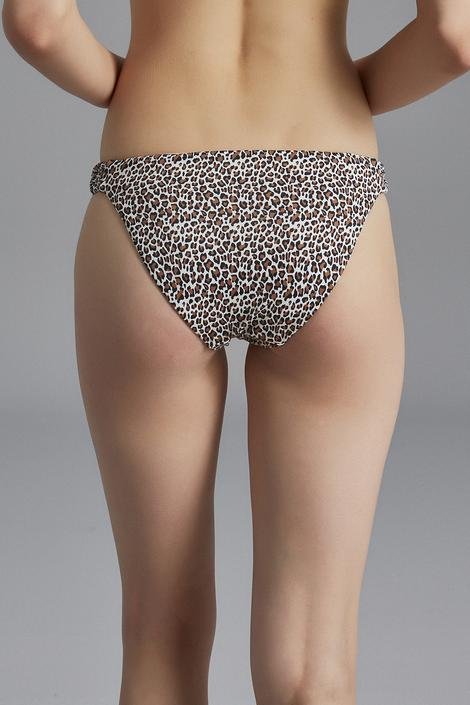 Leopard Macrame Bikini Bottom