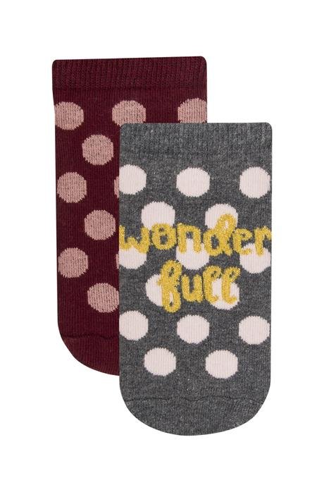 Girls Wonderfull 2 in 1 Liner Socks