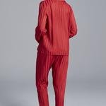 Red Stripe Set Pijama