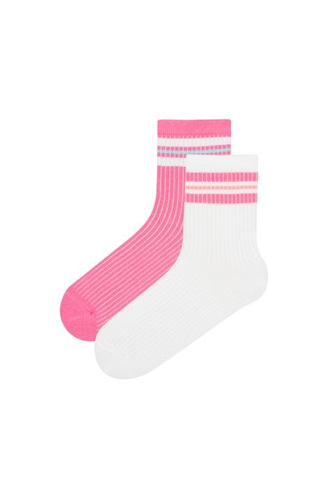 Two Striped Socks 2in1