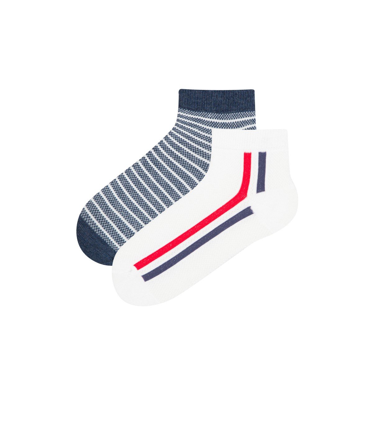 Stripes 2 In 1 Liner Socks