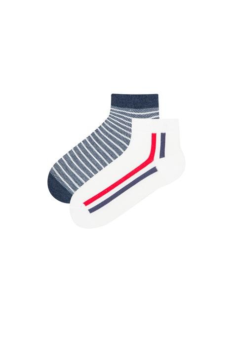 Stripes 2 In 1 Liner Socks