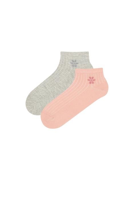 Mini Flower 2 In 1 Liner Socks