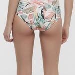 Soft Floral High Ruffle Bikini Bottom