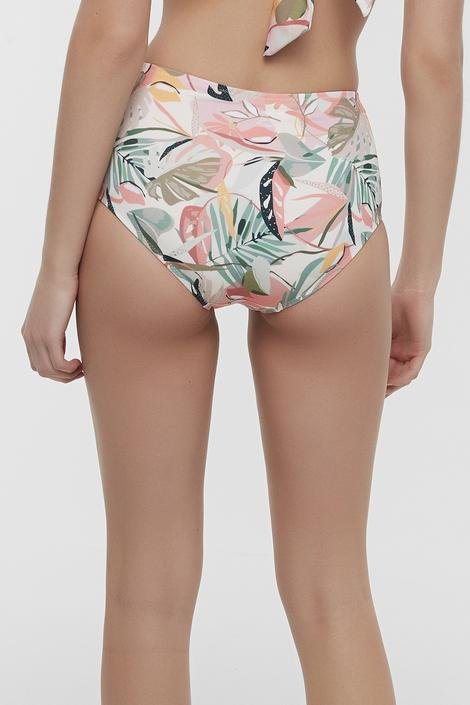 Soft Floral High Ruffle Bikini Bottom