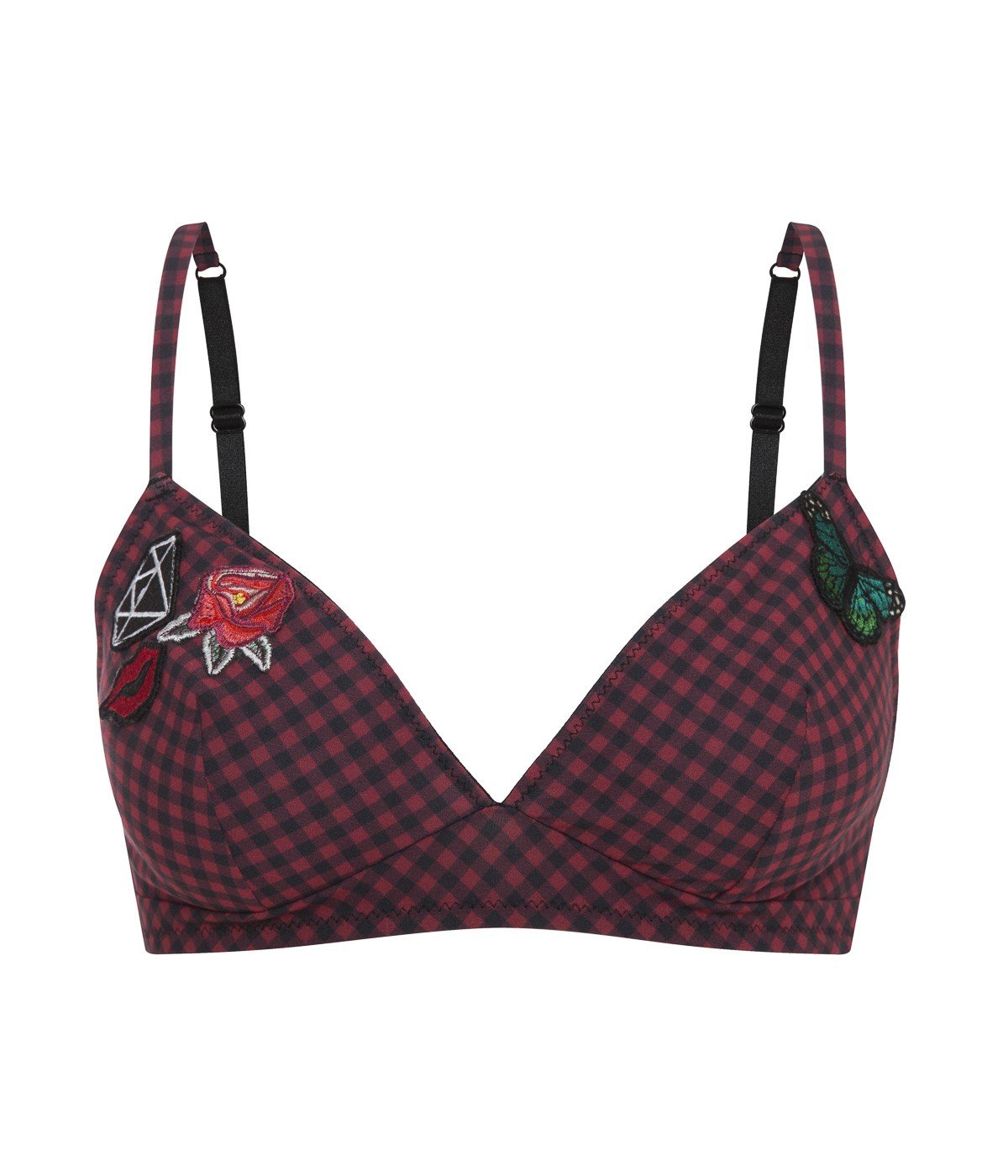 Little Red Checked Bra