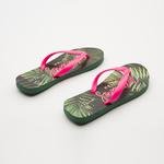 Green View Print Slippers