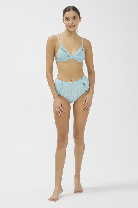 Nora Triangle Frill Bikini Top