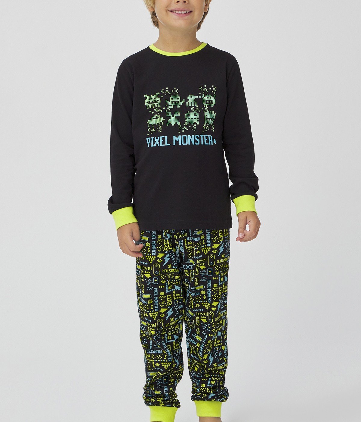 Set Pijama Baieti Pixel 2 Buc.