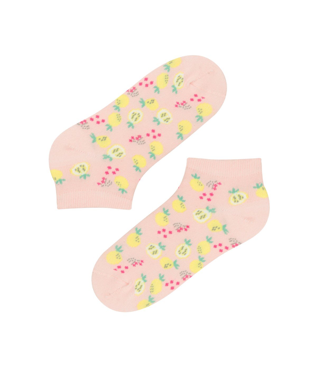 Girls Lemon 2 In 1 Liner Socks