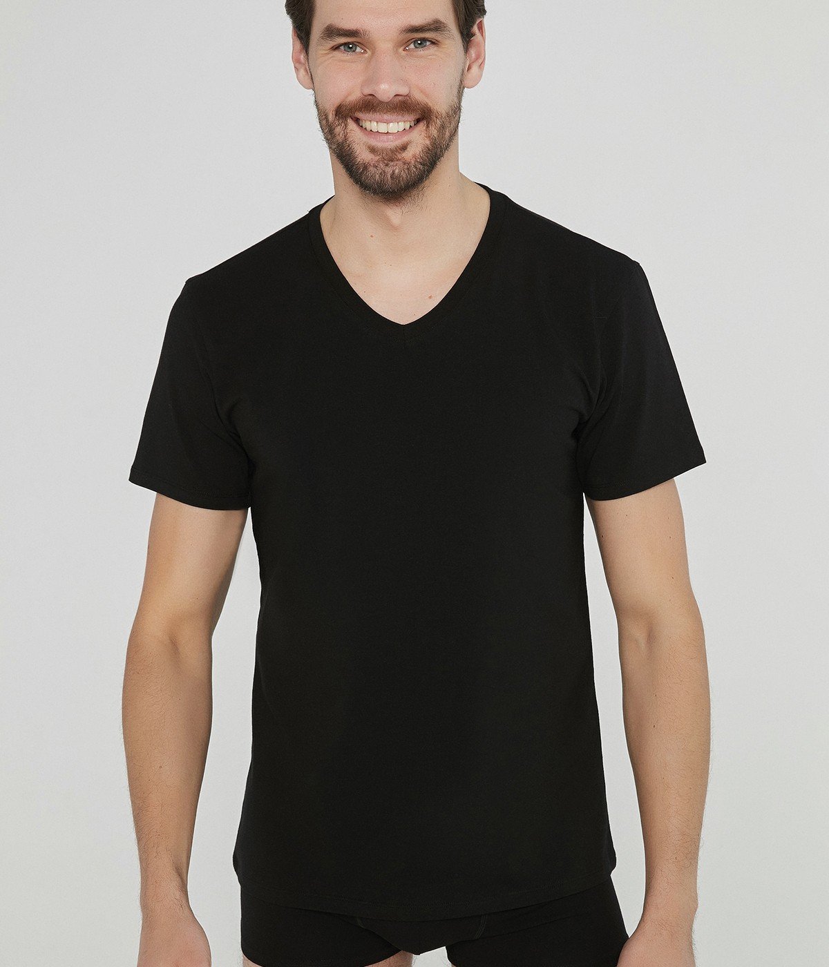 Basic V Neck Regular 2in1 T-shirt