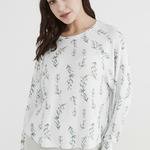 Sweatshirt Mint Flowers