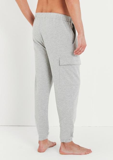 Grey Pocket Cuff Pantaloni