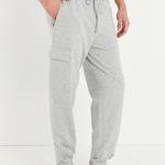 Grey Pocket Cuff Pantaloni