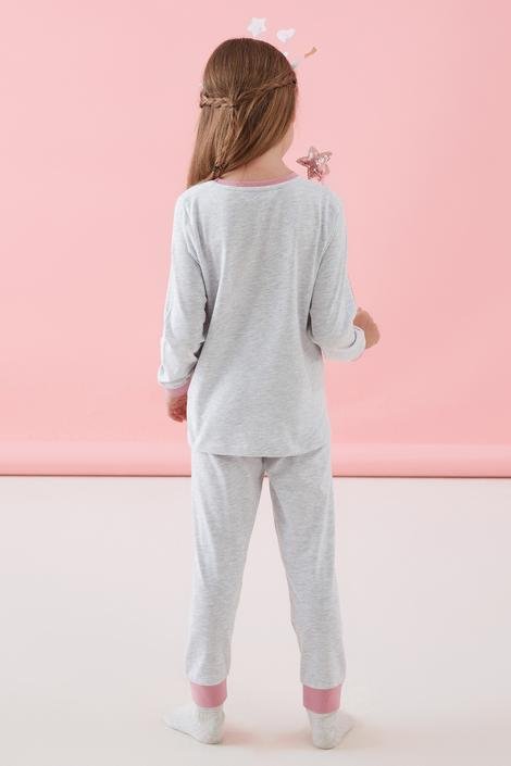 Set Pijama Fetițe Princess Dino 4 Buc