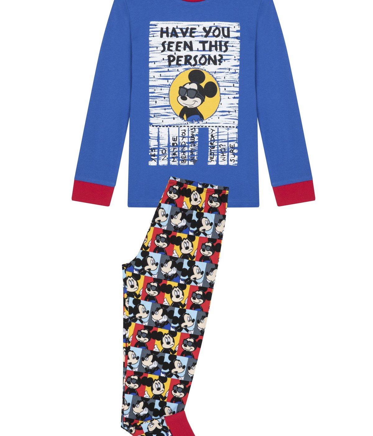 Pijama Boys Cu Desen  Wanted Mickey 2 Buc.