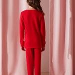Set Pijama Unisex Warm Red
