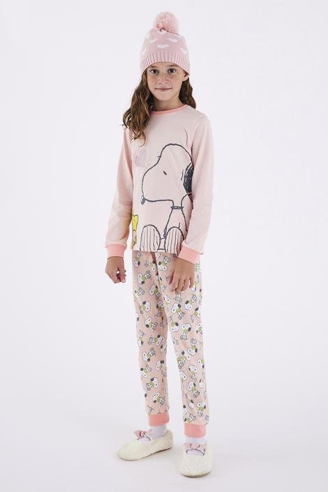 Set Pijama Fetițe Snoopy Shiny Fam 2 Buc