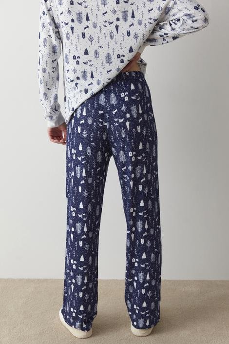Pantaloni Pijama Night Forest Printed