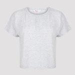 Cool Gray Button T-shirt