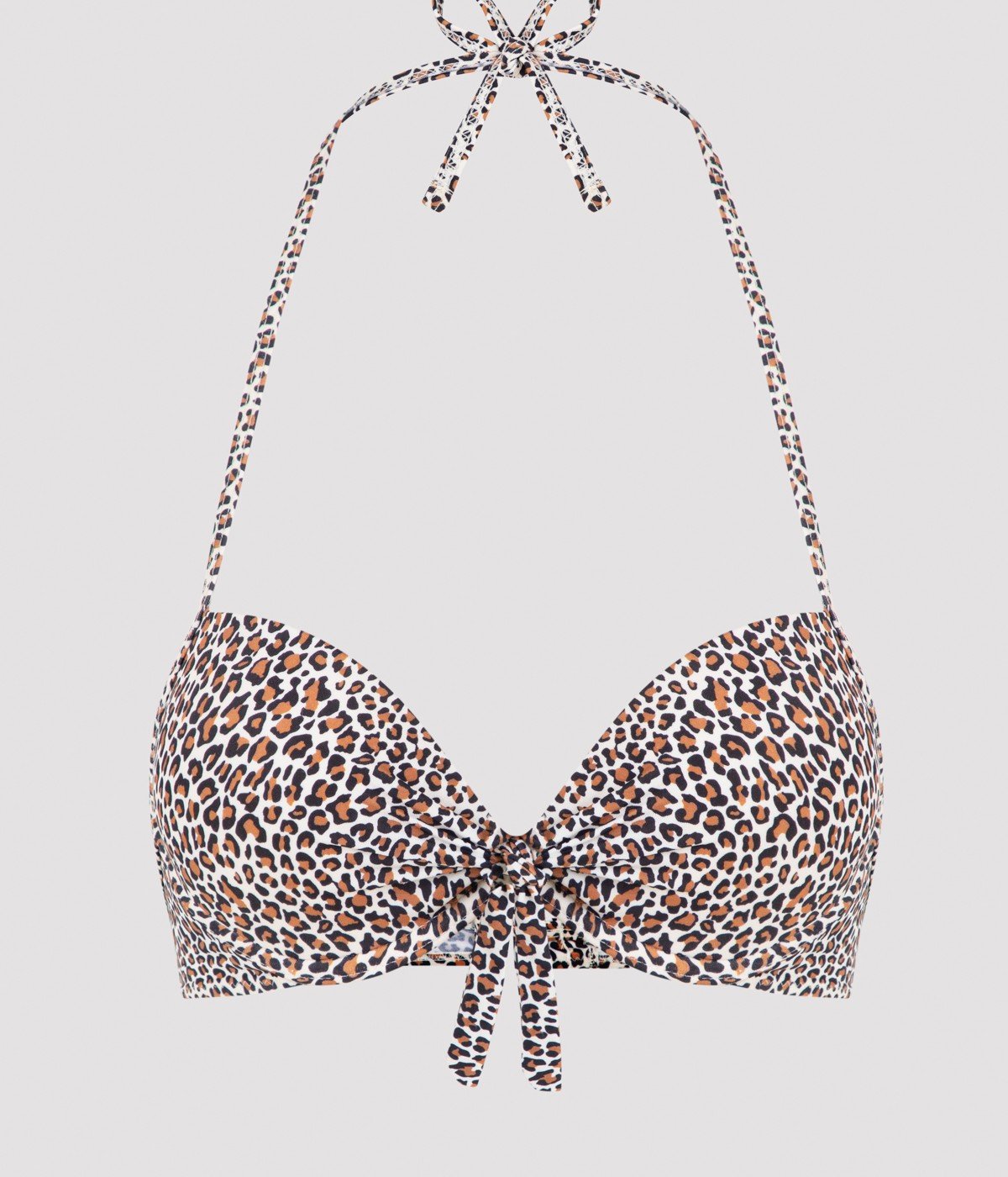 Leopard Cup Bikini Top