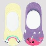 Girls Rainbow Fish 2In1 Suba Socks