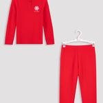 Set Pijama Unisex Warm Red