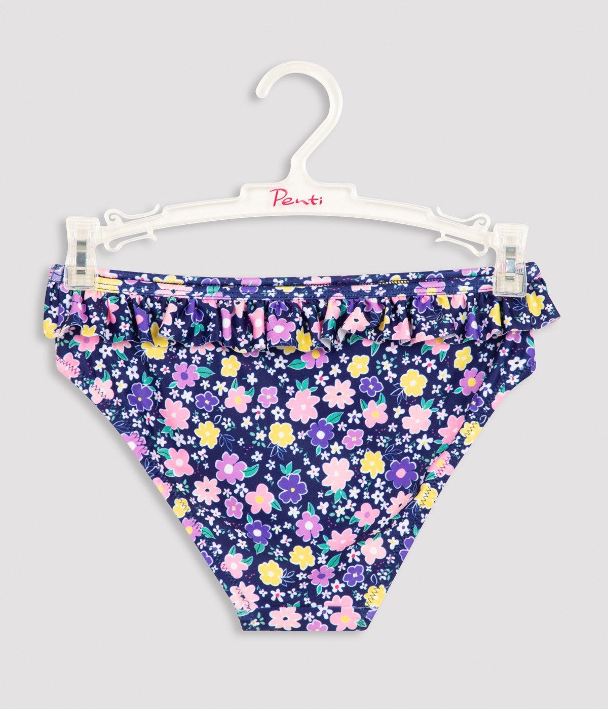 Girls Floral Frill Triangle Bikini Set