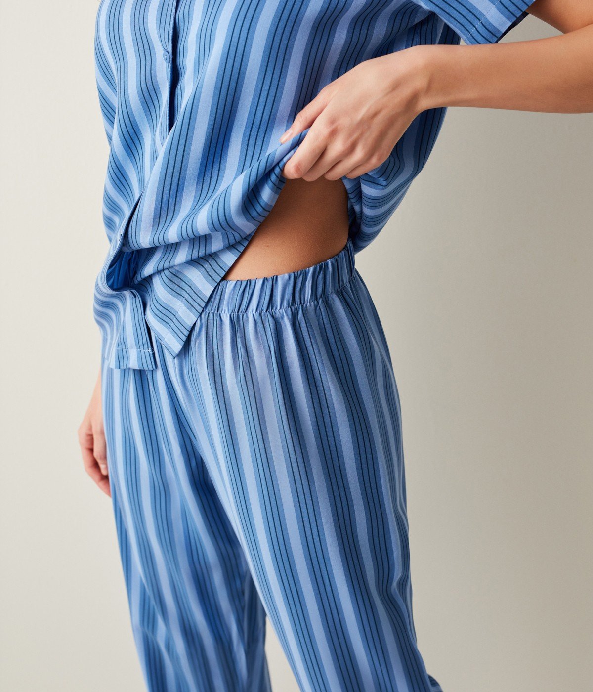 Set Pijama Deep Blue Stripes