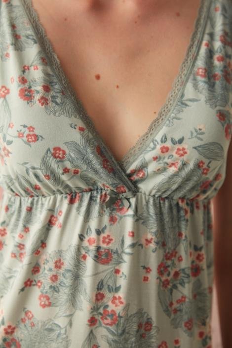 Floral Morning Dress Bluză Pijama