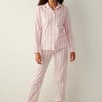Set Pijama Base Berry Stripes