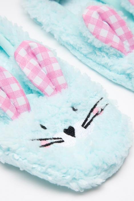 Girls Mint Rabbit Liner Socks
