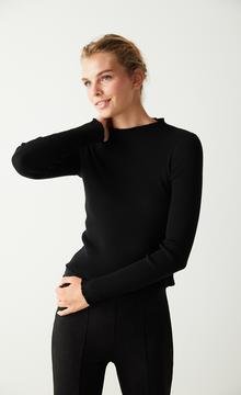 Ribbed Tricot Blouse