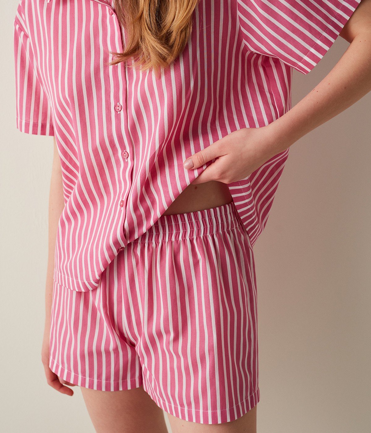 Set Pijama Berry Stripes
