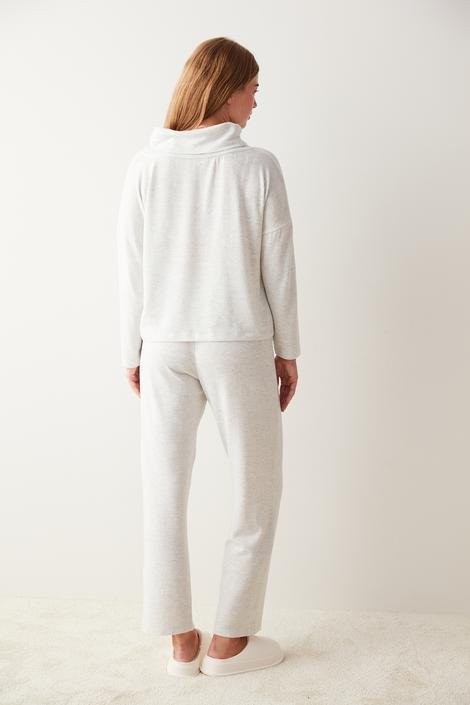 Grey Over And Out Pant PJ Set