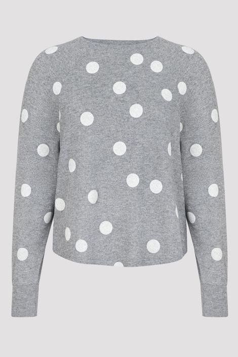Beanies Dotted Grey Sweatshirt