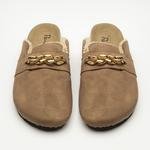 Papuci Soft Brown Suede