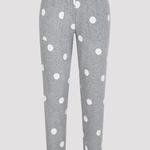 Pantaloni Beanies Dotted Grey Cuff
