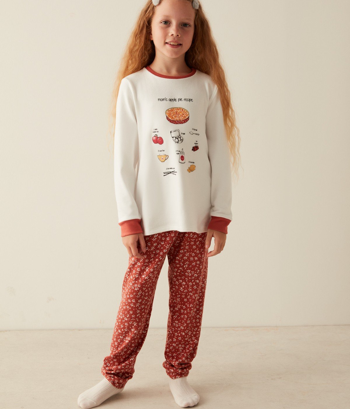 Set Pijama Fetițe Apple Pie Termal