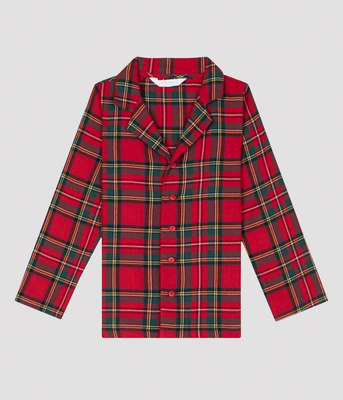 Set Pijama Red Check Fam Shirt