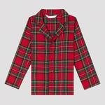 Set Pijama Red Check Fam Shirt