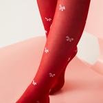 Girls Bow Tie Tights