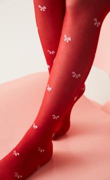 Girls Bow Tie Tights