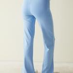 Blue Slit Flare Pants