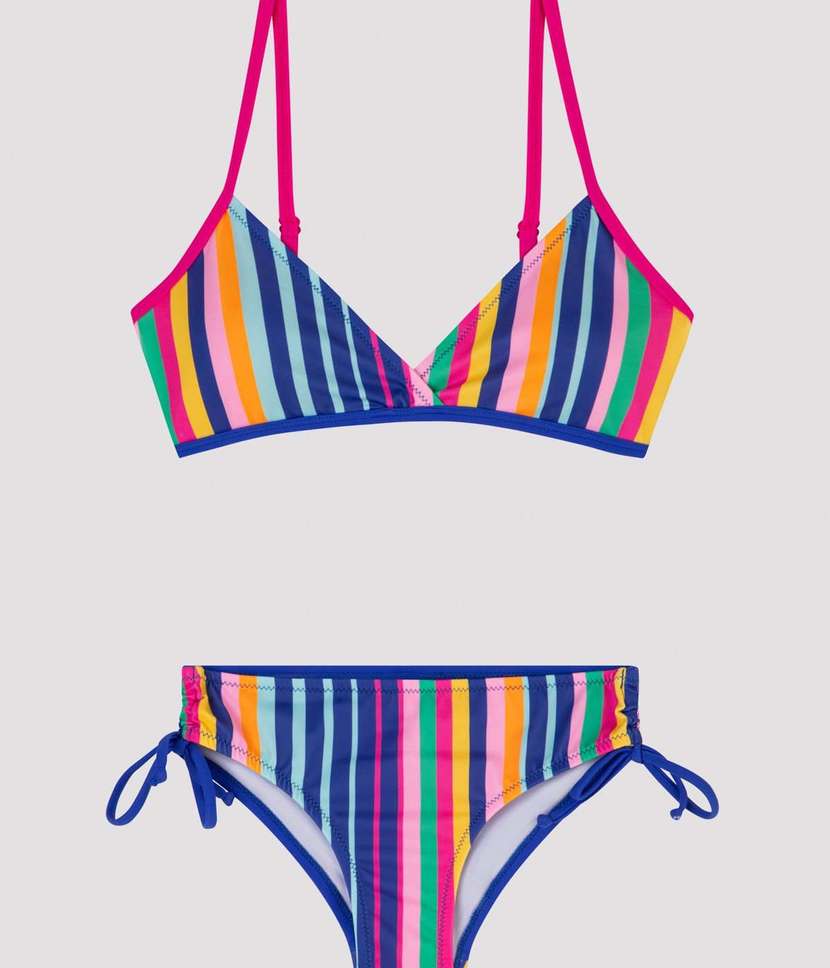 Set Bikini Fete Colorful Stripe